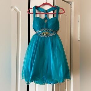 Alexis Elegant Blue Formal Dress
